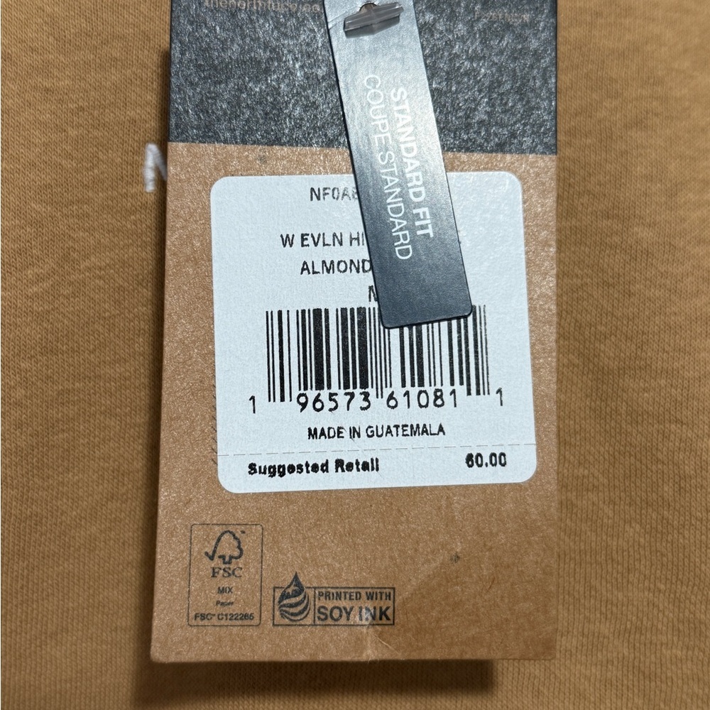 The North Face Women's Evolution Beige Hi-Lo Long Sleeve Hoodie NWT Size Medium - Picture 3 of 6